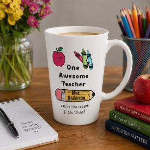 Un Mug Latte École que J'adore pour une Raison : u