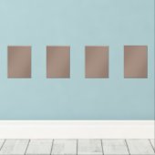 un mur marron avec une horloge (Parquet)