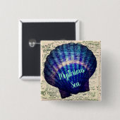 Un mystérieux badge de mer avec un coquillage (Devant & derrière)