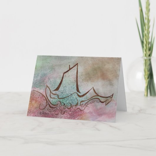 Un Navire Voit Par Carte pour notes (Devant)