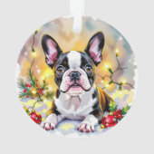 Un Noël doux avec un Terrier de Boston (dos)