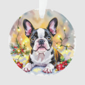 Un Noël doux avec un Terrier de Boston (devant)