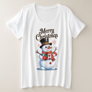 Un Noël enchanté : un bonhomme de neige souriant