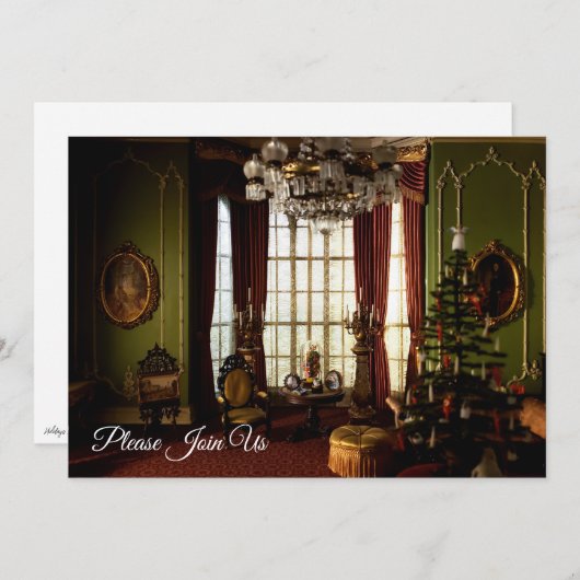 Un Noël victorien - Invitation "Rejoignez-nous" (Devant / Derrière)