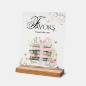 Un Nouveau Chapitre Commence Floral Livre Bébé Fil (Angle)