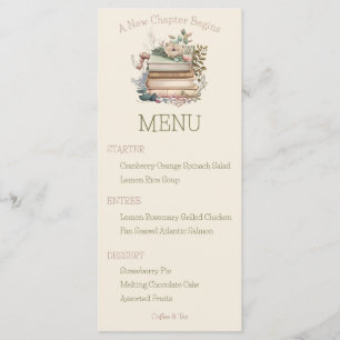 Un nouveau chapitre commence le menu Fête des mari