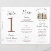 Un nouveau chapitre commence !  Menu de la fête pr (Devant)