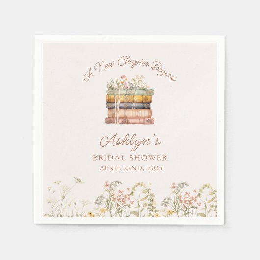 Un nouveau chapitre commence serviettes en papier (Devant)