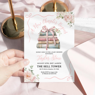 Un nouveau chapitre commence une invitation Baby s