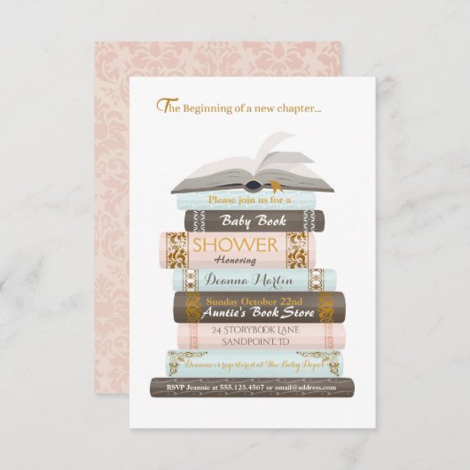 Un nouveau chapitre| Invitation de douches pour li (Devant / Derrière)