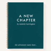 Un nouveau chapitre | Journal Turquoise moderne de (Devant)