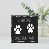 Un nouveau chien ! - Carte de voeux (Debout devant)