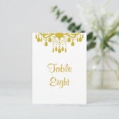 Un numéro de table de grande salle de bal (jaune) (Debout devant)