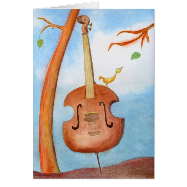 Un Oiseau au cello (Devant)