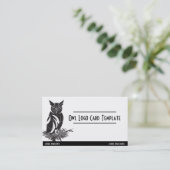 Un oiseau dans un Carte de visite du logo de la Ch (Debout devant)