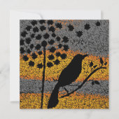 Un oiseau parmi les plumes carte (Devant)