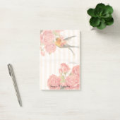 Un oiseau parmi les Roses Notes Post-it® 4 x 6 (Bureau)