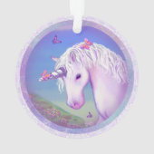 Un ornement acrylique de paradis pourpre (dos)