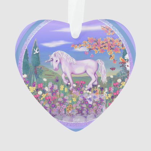 Un ornement acrylique de paradis pourpre (dos)