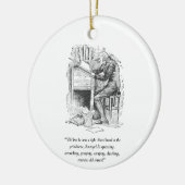 Un ornement de Noël Carol (Gauche)