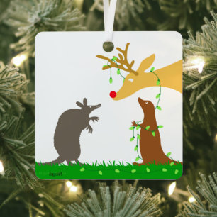Un ornement de Noël de cerfs