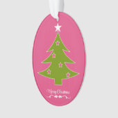 Un ornement de Noël rose (devant)