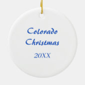 Un ornement de pins de Noël au Colorado (Dos)