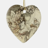 Un ornement féerique de coeur de songe d'une nuit (Droite)