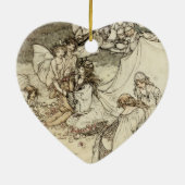 Un ornement féerique de coeur de songe d'une nuit (Dos)