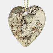 Un ornement féerique de coeur de songe d'une nuit (Gauche)