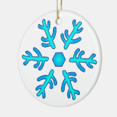 Un ornement plus ancien de flocon de neige de (Gauche)