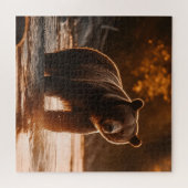 Un Ours Dans Le Puzzle Du Creek (Horizontal)