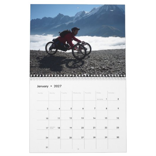 Un outre du calendrier de Handcycle 2010 (Jan 2027)