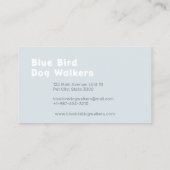 Un pack de Carte de visite marcheur de chiens (Dos)