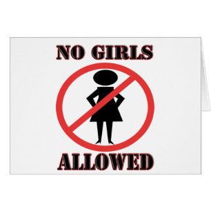 Un panneau rouge d'interdiction avec une femme à l