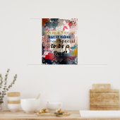 Un papa spécial Art poster pères cadeau (Cuisine)