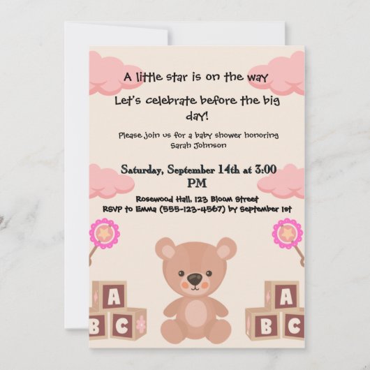 Un paquet de Joy Awaits, invitations de douche béb (Devant)