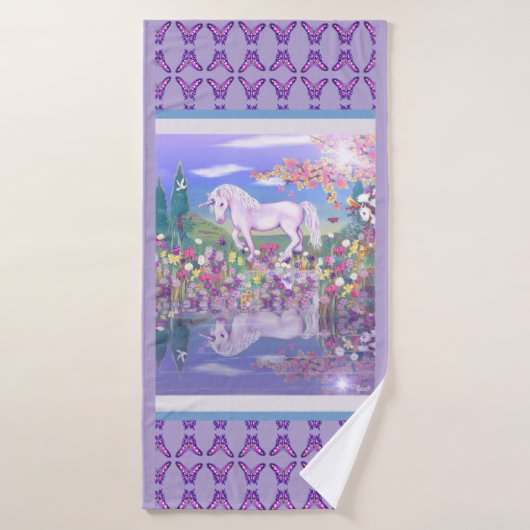 Un paradis mauve (Serviette de bain)