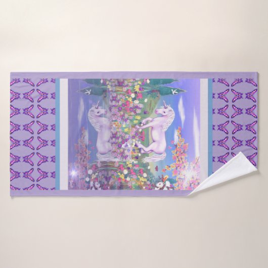 Un paradis mauve (Serviette de bain)