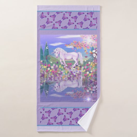 Un paradis mauve (Serviette de bain)