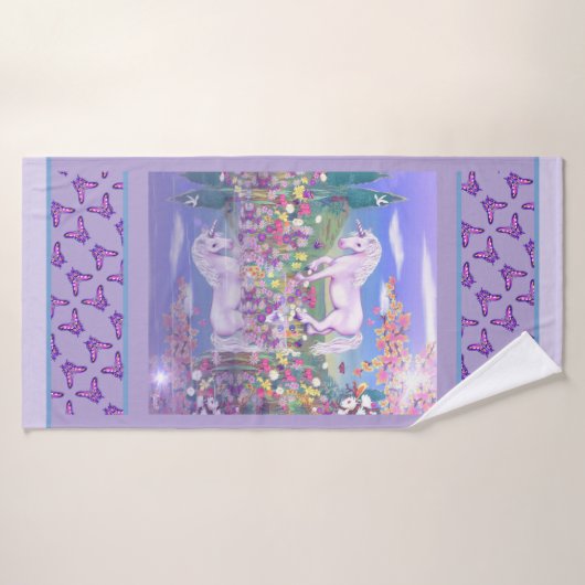 Un paradis mauve (Serviette de bain)