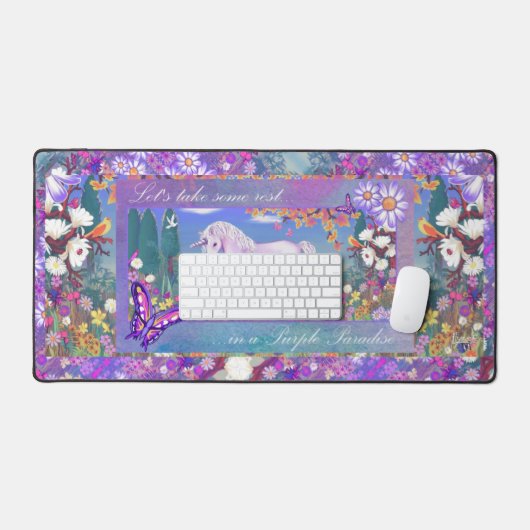 Un paradis mauve (Clavier et souris)