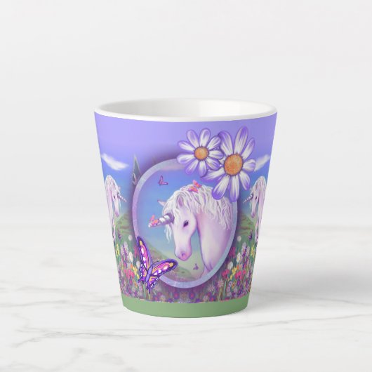 Un paradis mauve Latte Mug (Devant)