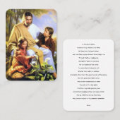Un Parent Priant Pour Leurs Enfants Carte De Prièr (Devant / Derrière)