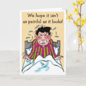 Un patient qui a une bonne carte d'obtention humor (Fleur jaune)