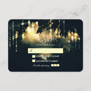 Un pays rustique illumine les cartes RSVP de maria