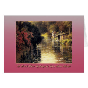 Un paysage de rivière française par Louis Aston Kn