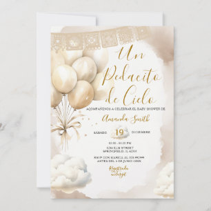 Un Pedacito de Cielo Baby Shower Spaans Kaart
