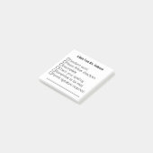 Un pense-bête modèle Nom de l'enseignant Post-it N (Incliné)