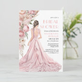 Un Peonies Roses Dreamdal Shower Invitation (Debout devant)
